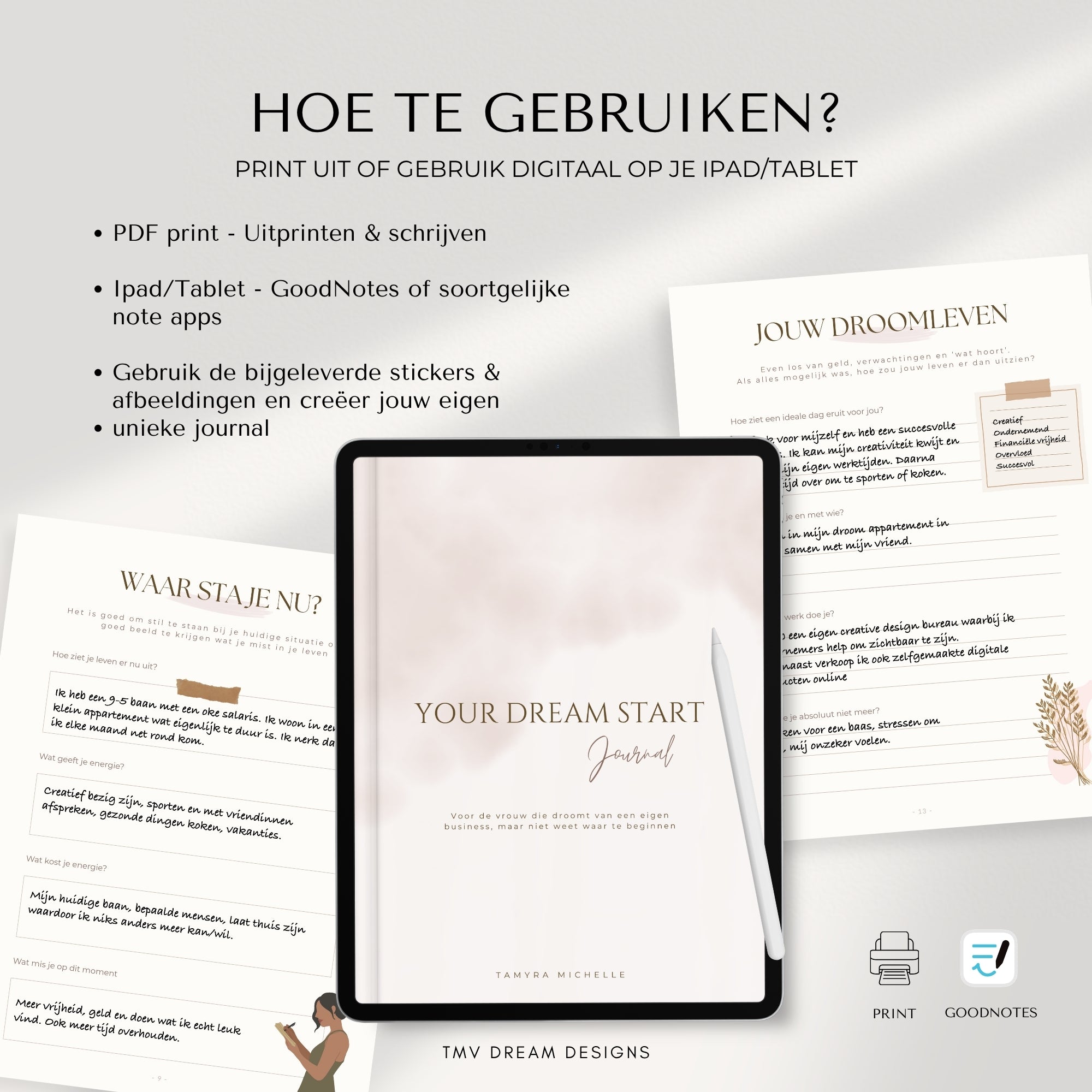 Your Dream Start Journal | Voor ondernemers die willen starten!