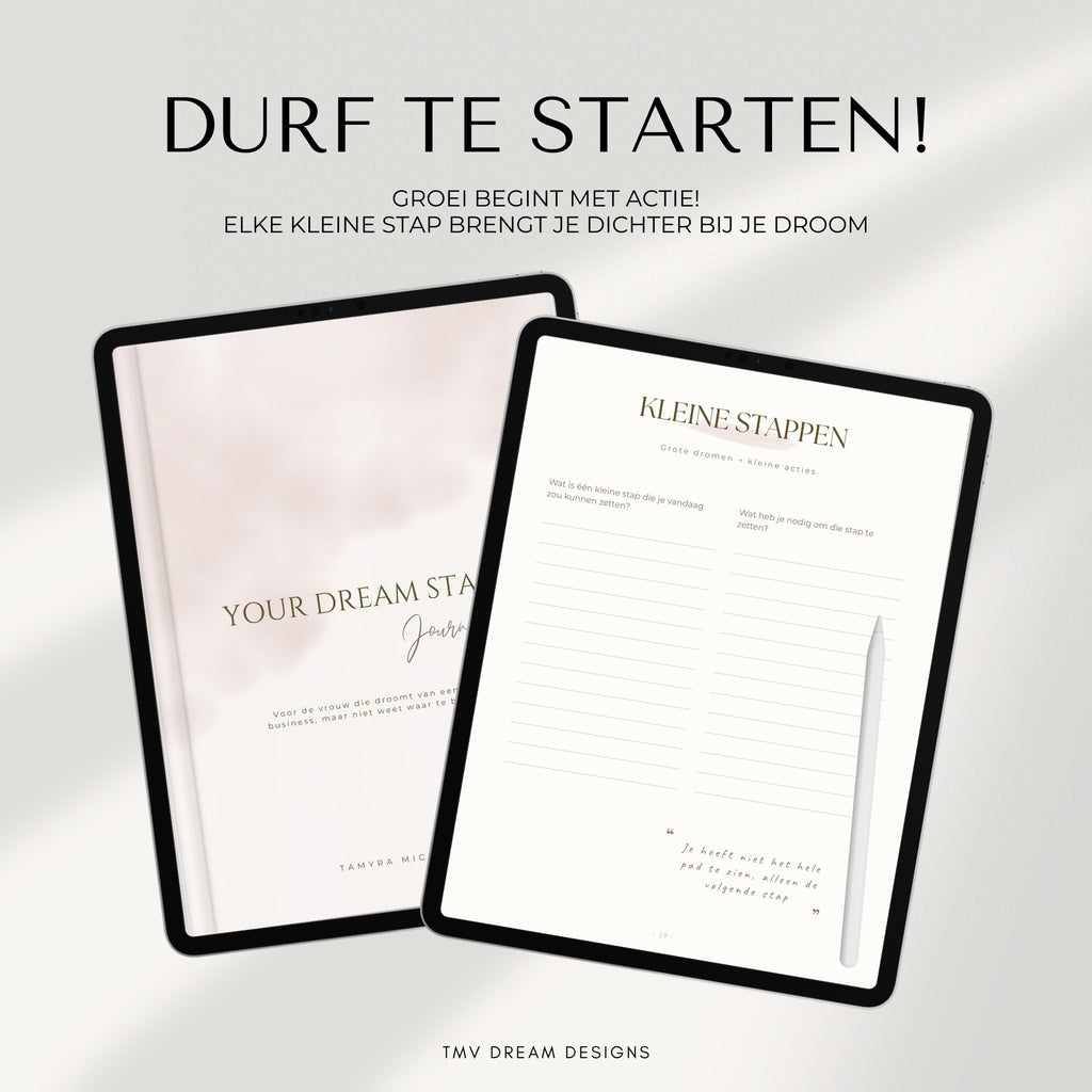 Your Dream Start Journal | Voor ondernemers die willen starten!